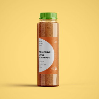 Luxury Minimalist Juice Smoothie Bottles Label