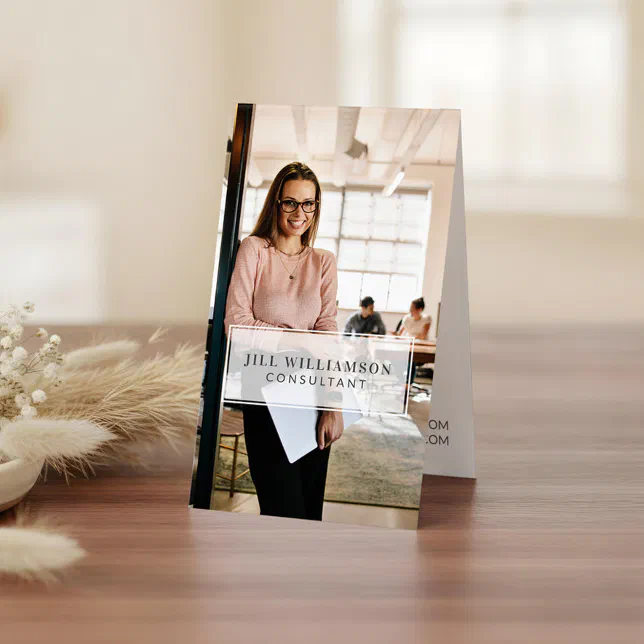 Luxury Minimalist Modern Simple Professional Photo Business Card