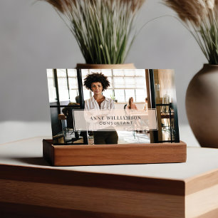 Luxury Minimalist Modern Simple Professional Photo Business Card