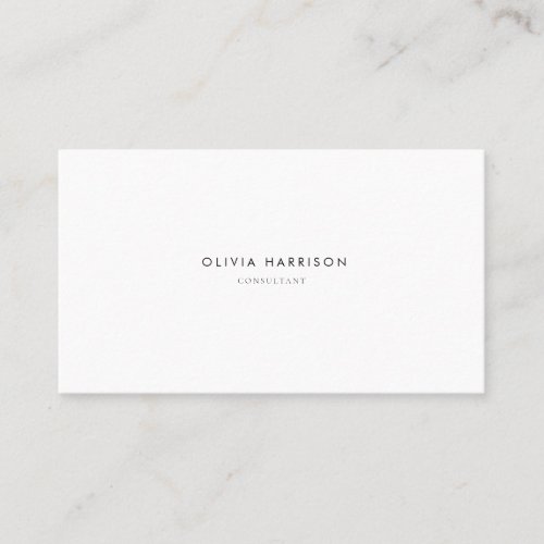 Luxury Minimalist Professional Business Card