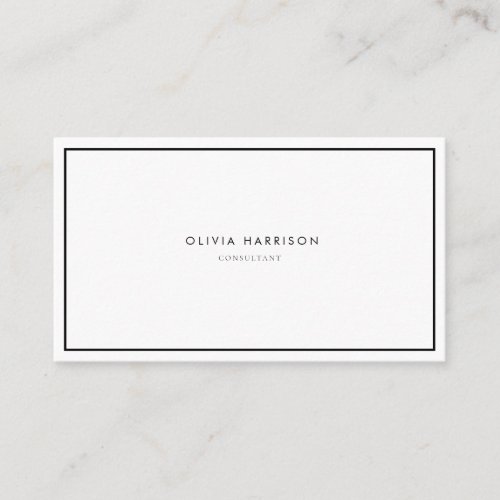 Luxury Minimalist Professional Business Card