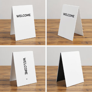 Luxury Minimalist Table Tent Sign Display