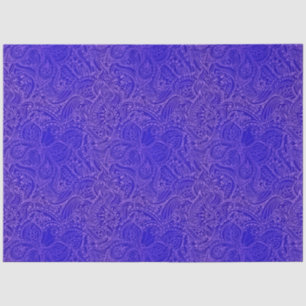 Luxury Modern Blue Natural Floral Butterfly Tissue Paper