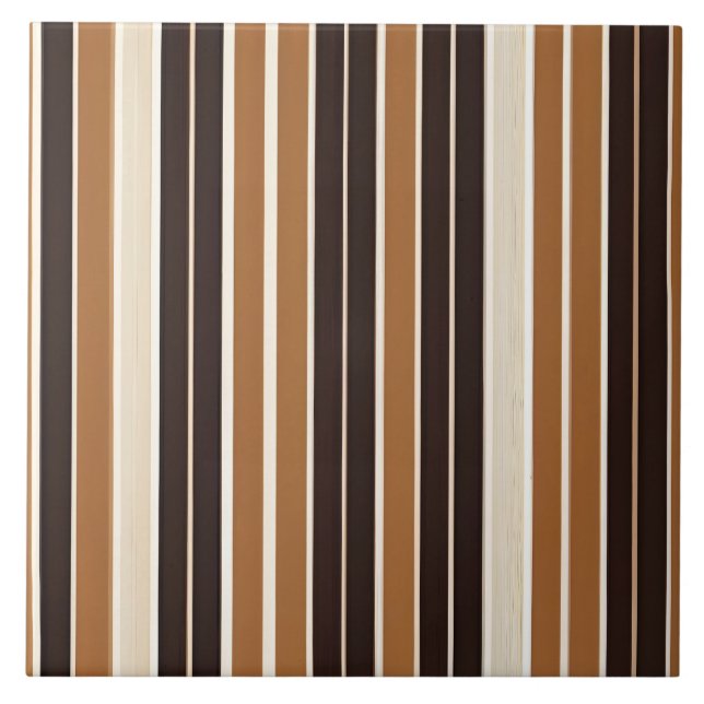Luxury Modern Brown White Linen Texture Collection Ceramic Tile (Front)