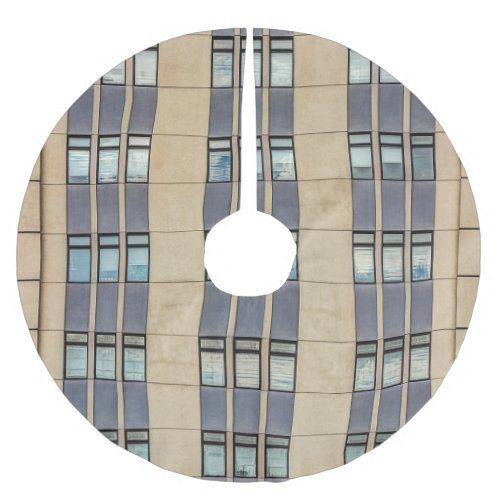 Luxury Modern Business Building Facade Brushed Polyester Tree Skirt