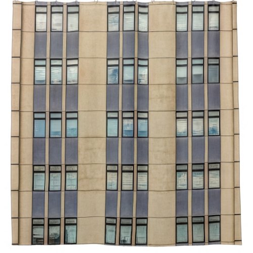 Luxury Modern Business Building Facade Shower Curtain