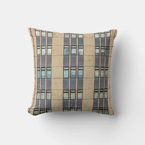 Luxury Modern Business Building Facade Throw Pillow