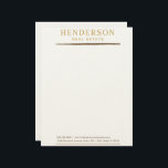 Luxury Modern Chic Gold & Mahogany Design (8.5x11) Letterhead<br><div class="desc">Project sophistication and prestige with this modern-chic business letterhead, tailored for elite real estate firms serving only the wealthiest clientele. Designed for 8.5x11 paper size with a transparent background, the letterhead incorporates a refined color palette of gold, black, and deep mahogany, accented with luxurious textures for a high-end aesthetic. Minimalist...</div>