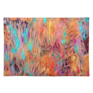 Luxury Modern Colorful Jewel Tone Cloth Placemat