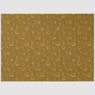Luxury Modern Elegant Glitter Gold Heart Tissue Paper