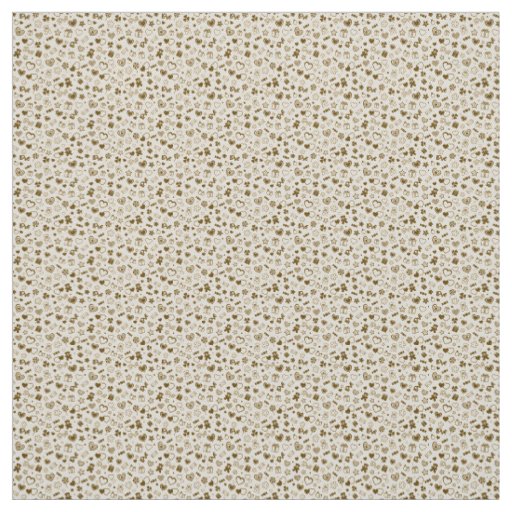 Luxury Modern Elegant Love Gold Heart Fabric