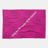 Luxury Kitchen Towels - Pink Rose & Chains Towel | Zazzle