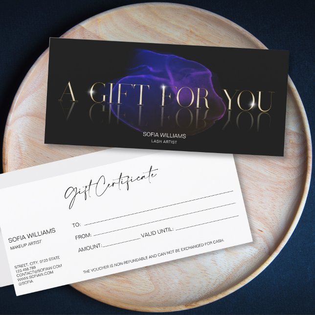 Luxury  Modern Gift Certificate Gift Card add logo (Creator Uploaded)