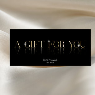 Luxury  Modern Gift Certificate Gift Card add logo