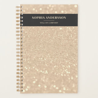 Luxury Modern Gold Glitter Elegant Planner