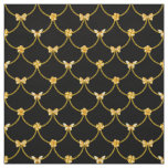 Luxury Modern Gold Natural Floral Butterfly Fabric
