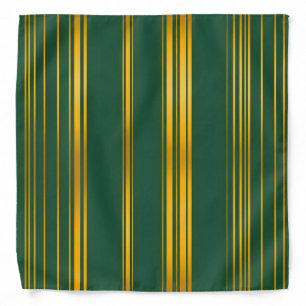 Luxury Modern Green Gold Linen Texture Collection Bandana