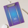Luxury Modern Minimal Abstract Violet Blue Clipboard