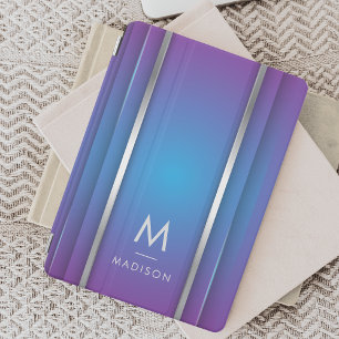 Luxury Modern Minimal Abstract Violet Blue iPad Pro Cover