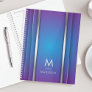 Luxury Modern Minimal Abstract Violet Blue  Planner