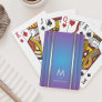 Luxury Modern Minimal Abstract Violet Blue  Playing Cards