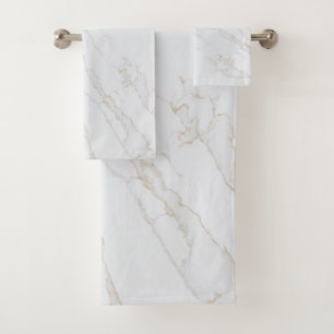 Luxury Modern Oro White Bath Towel Set