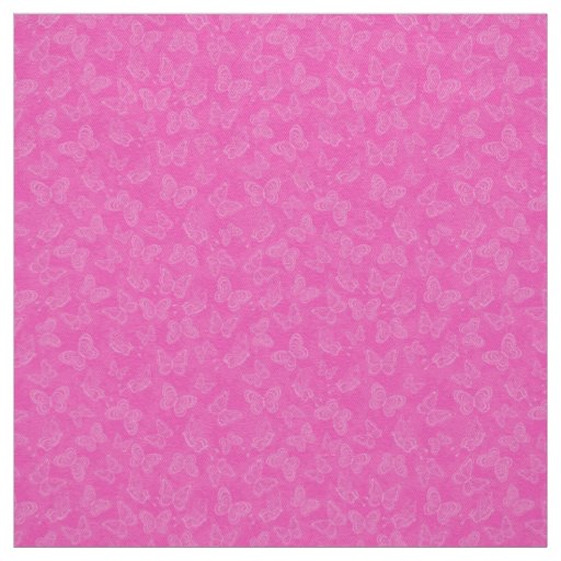 Luxury Modern Pink Natural Floral Butterfly Fabric