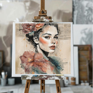 “Luxury Modern Portrait Wall Art