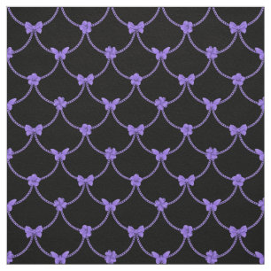 Luxury Modern Purple Natural Floral Butterfly Fabric