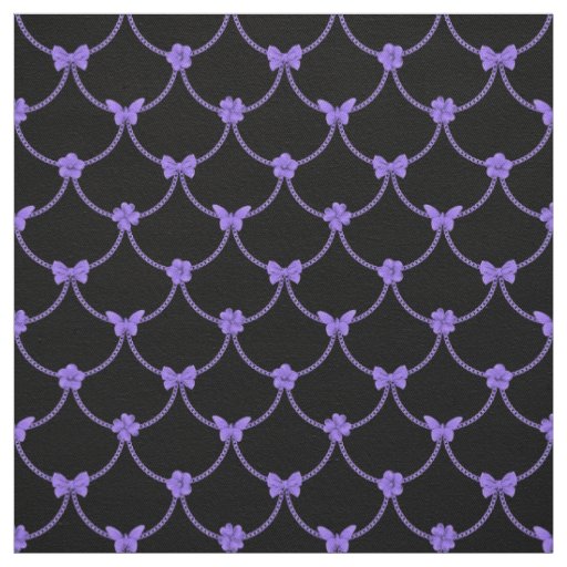 Luxury Modern Purple Natural Floral Butterfly Fabric