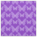 Luxury Modern Purple Natural Floral Butterfly Fabric