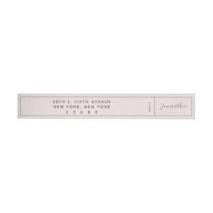 Envelope Wrap Return Address Labels | Zazzle