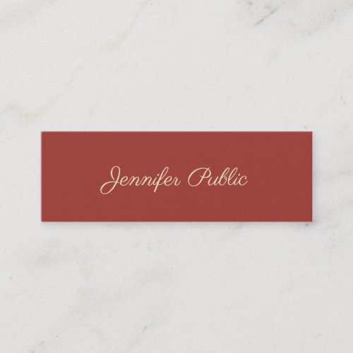 Luxury Modern Template Elegant Colors Professional Mini Business Card