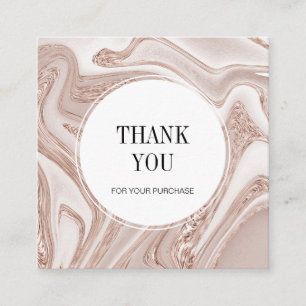 Luxury modern thank you card makeup hair stylist