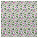 Luxury Modern Tropical Natural Floral Butterfly Fabric