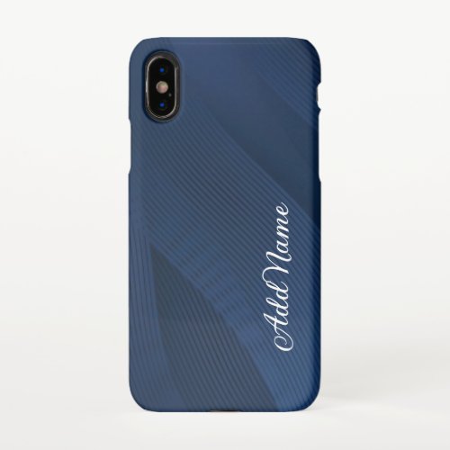 Luxury Modern Wave Curve Abstract  iPhone XS Case