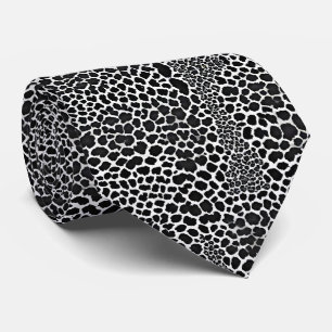 Luxury Modern White Leopard Elegant Collection Neck Tie