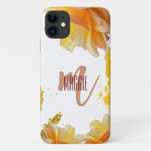 Luxury monogram floral l Modern and stylish iPhone 11 Case