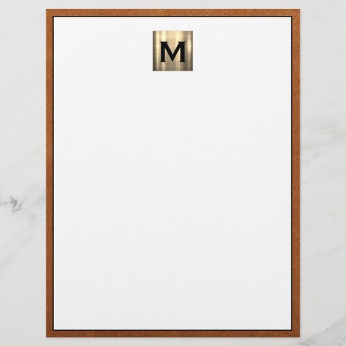 Luxury Monogram Initial Letterhead