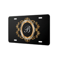 Luxury Monogram Ladies Car Tags