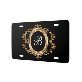 Luxury Monogram Ladies Car Tags License Plate