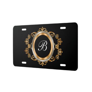 Luxury Monogram Ladies Car Tags License Plate by idesigncafe at Zazzle