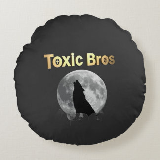 Luxury Moon Round Pillow, Toxic Bros Signature Round Pillow
