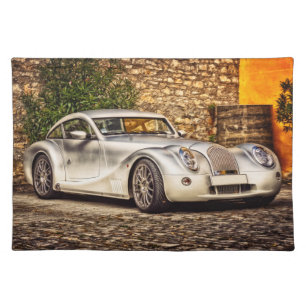 Luxury Morgan Roadster Aero Coupe Sports Car Cloth Placemat
