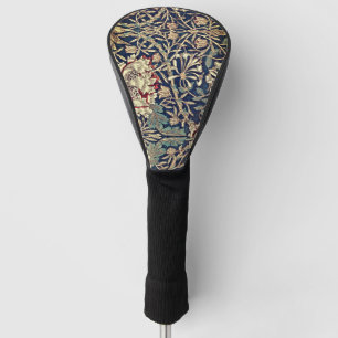 Luxury Morris Golf Club Cover: Navy Botanical Head Cover