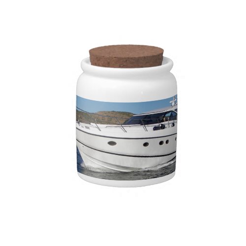 Luxury Motor Boat Candy Jar