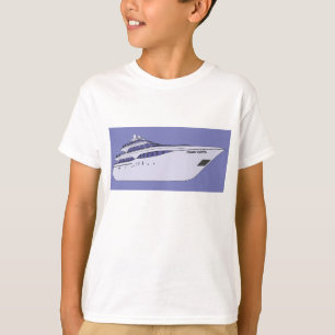 Luxury Motor Yacht Modern White Superyacht T-Shirt
