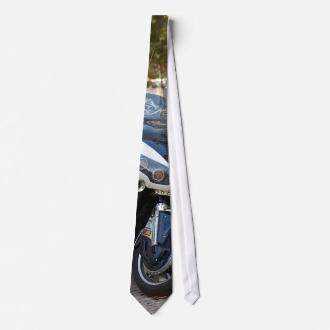 Luxury motorbikes neck tie (Front)