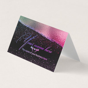 luxury multi-colored with custom purine business card