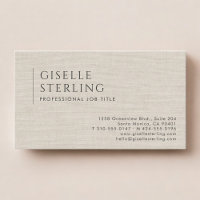 Luxury Natural Linen
